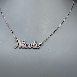 Nicole Rose Gold Sterling Silver Necklace 16” 925